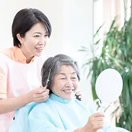 看護資格保有者が介助をサポート